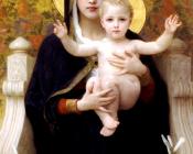 William Adolphe Bouguereau : The Virgin of the Lilies